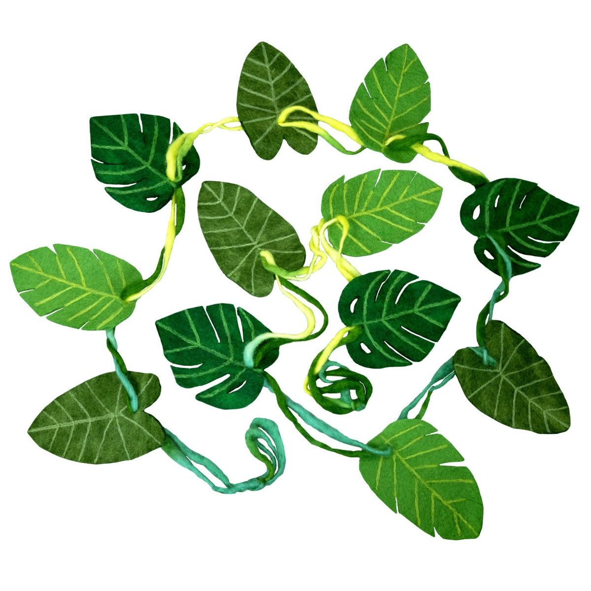Felt Jungle Leaf Garland