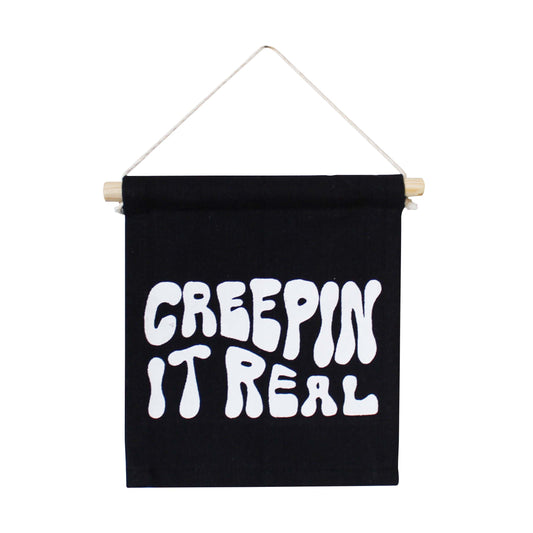 Creepin It Real Canvas Wall Sign