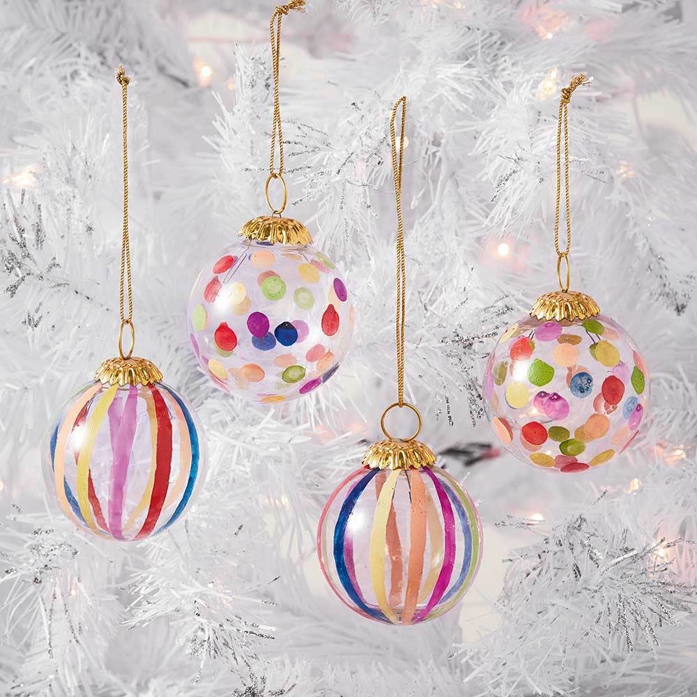 Jolly Glass Globe Ornament