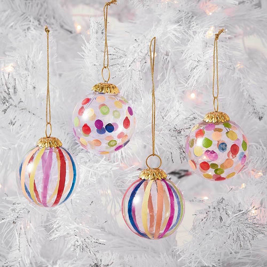 Jolly Glass Globe Ornament