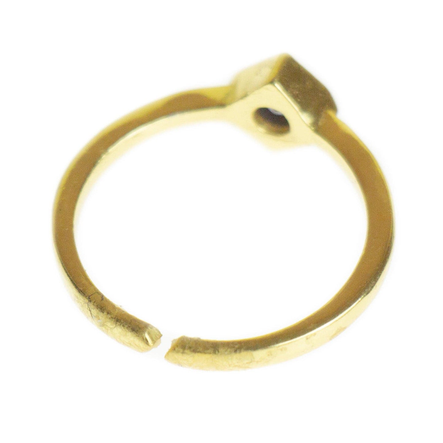 Lolite Brass Stackable Ring