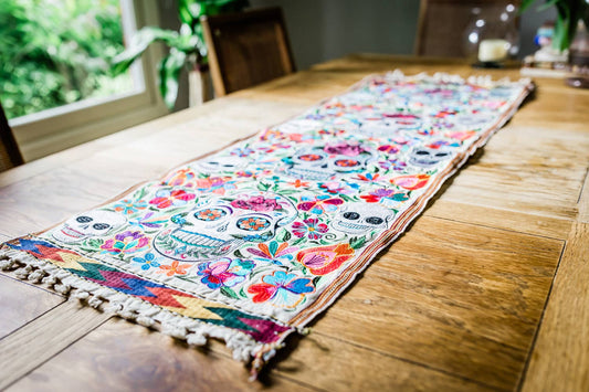 Sugar Skull Table Runner 50"