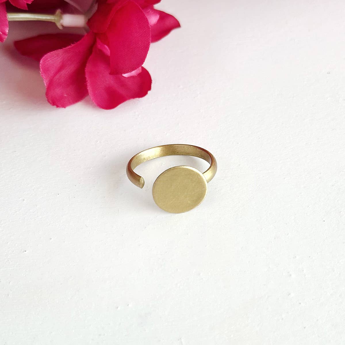 Brass Open Orbit Ring
