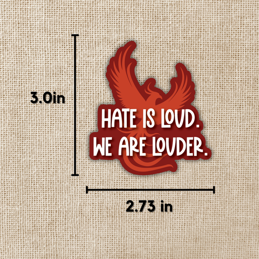Louder Than Hate Sticker | House in the Cerulean Sea