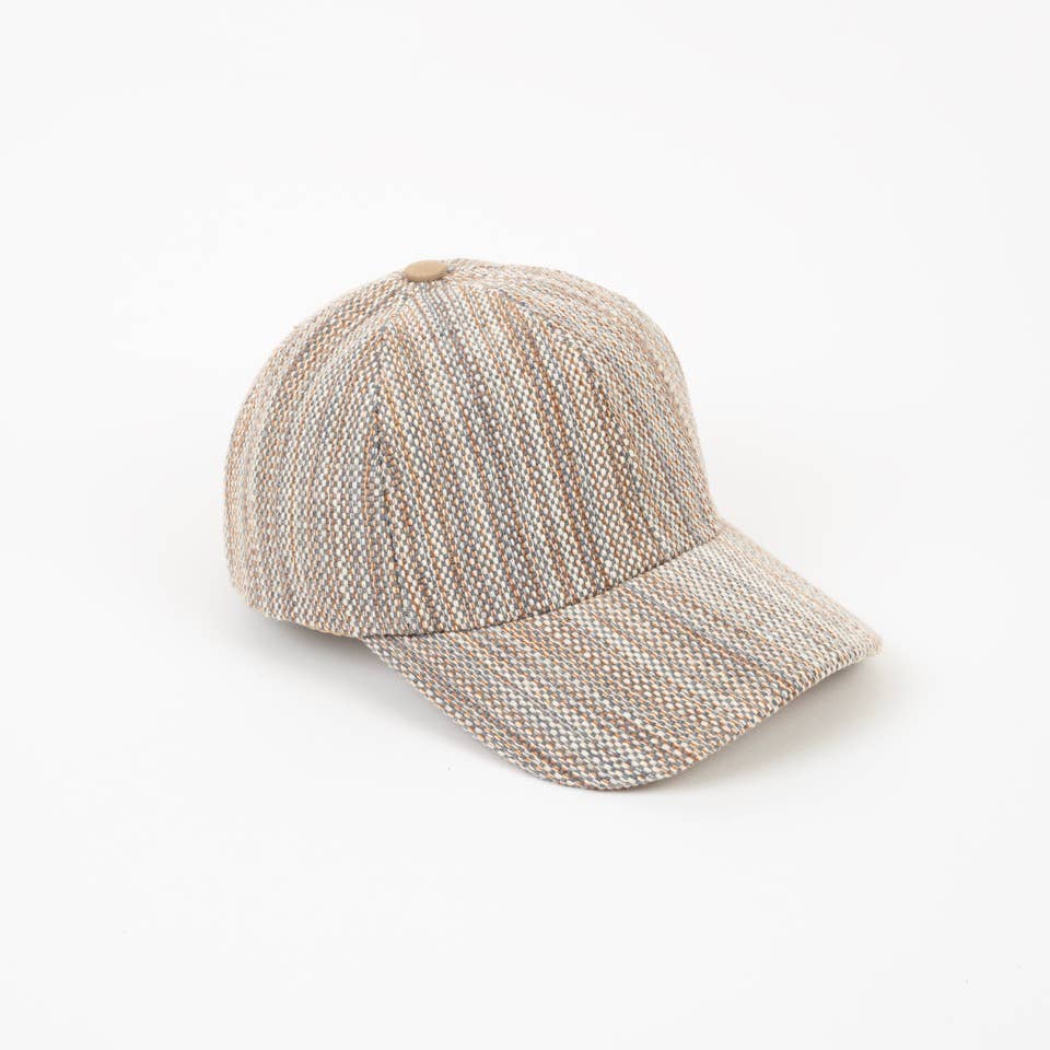 Handwoven Natural Textured Baseball Hat