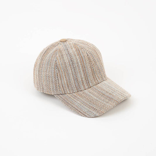Handwoven Natural Textured Baseball Hat