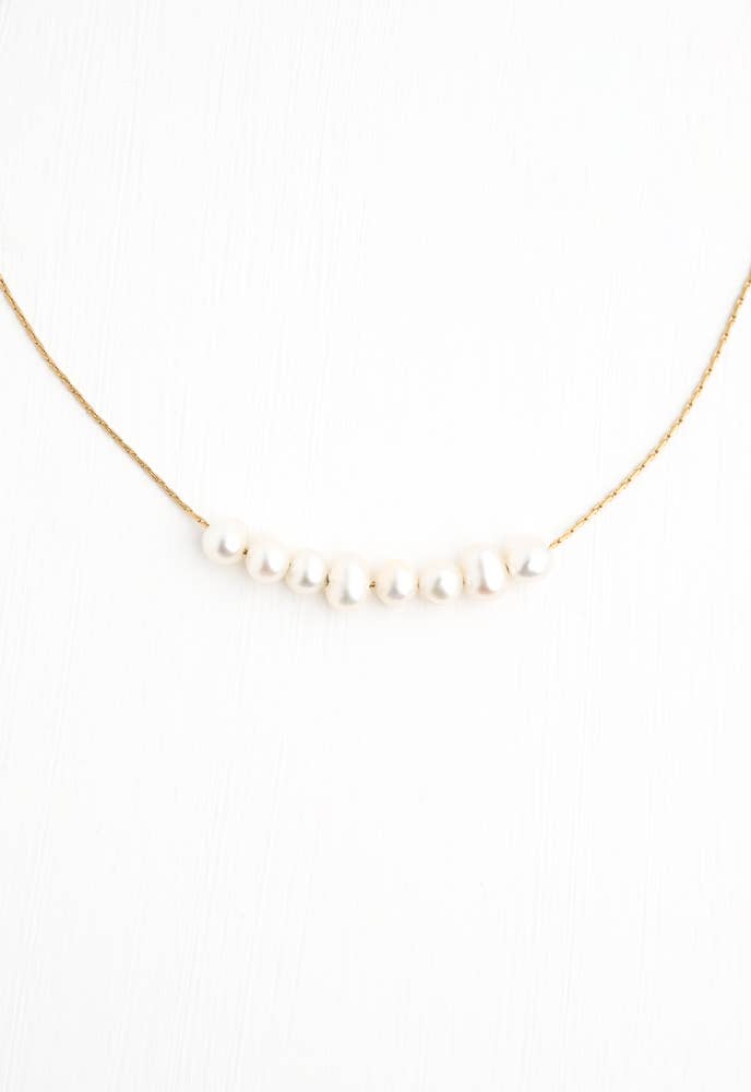 Harmony Pearl Cluster Necklace