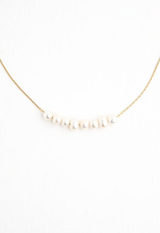 Harmony Pearl Cluster Necklace