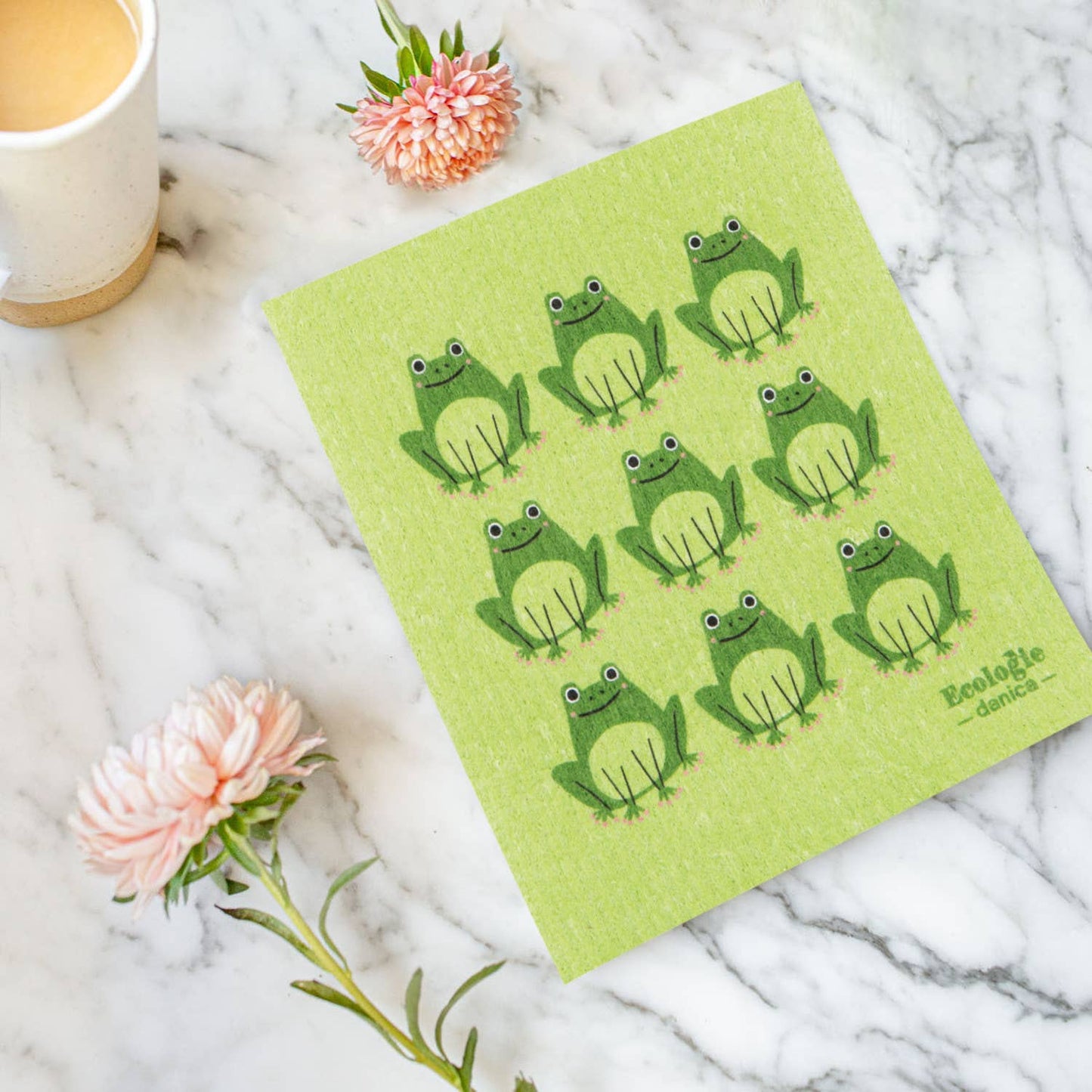Ribbit Swedish Dishcloth
