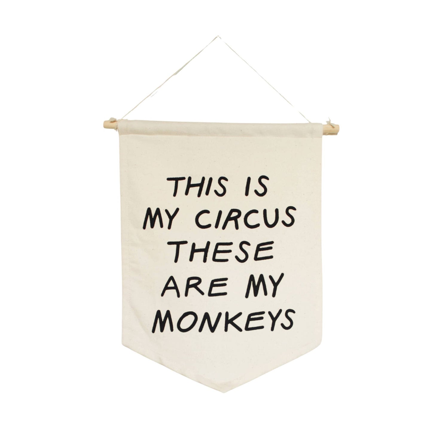 This is My Circus Canvas Wall Hanging