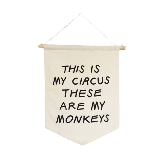 This is My Circus Canvas Wall Hanging