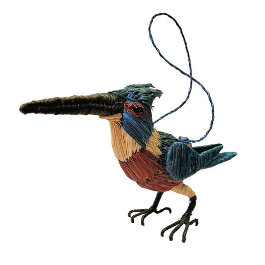 Kingfisher Woven Ornament
