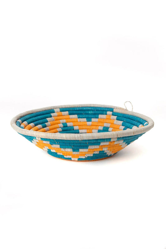 Ugandan Moon Mountains Raffia Coil Basket