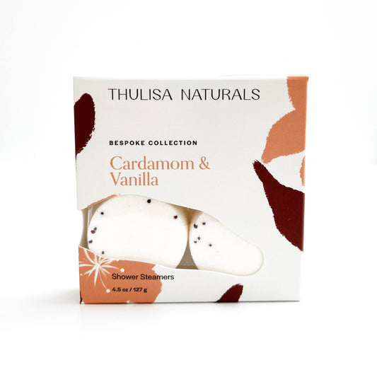 Fall Shower Steamers | Cardamom + Vanilla | 4 pack gift set