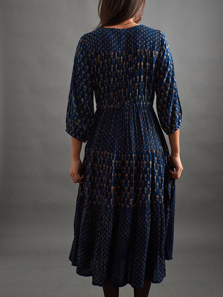 Adriana Midnight Floral Dress