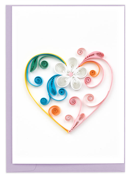 Colorful Heart Mini Card