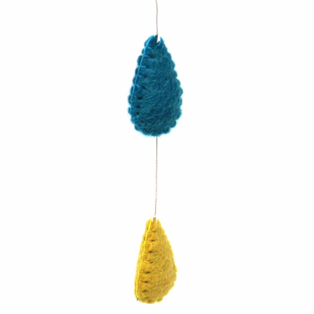 Colorful Raindrops Baby Nursery Felt Mobile