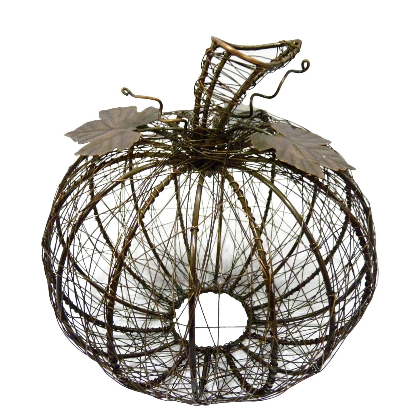 Bronze Wrapped Wire Pumpkin