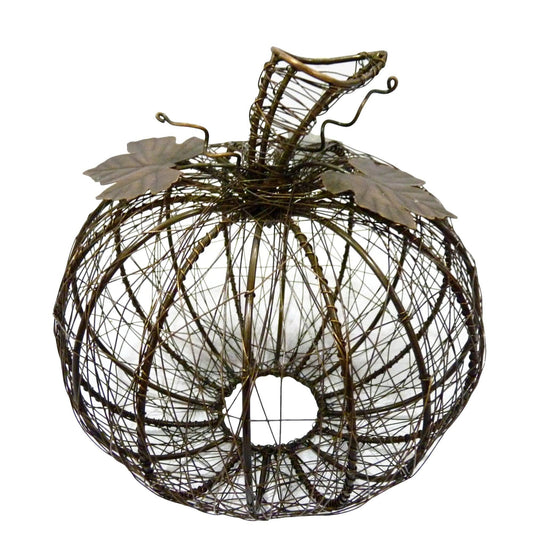 Bronze Wrapped Wire Pumpkin
