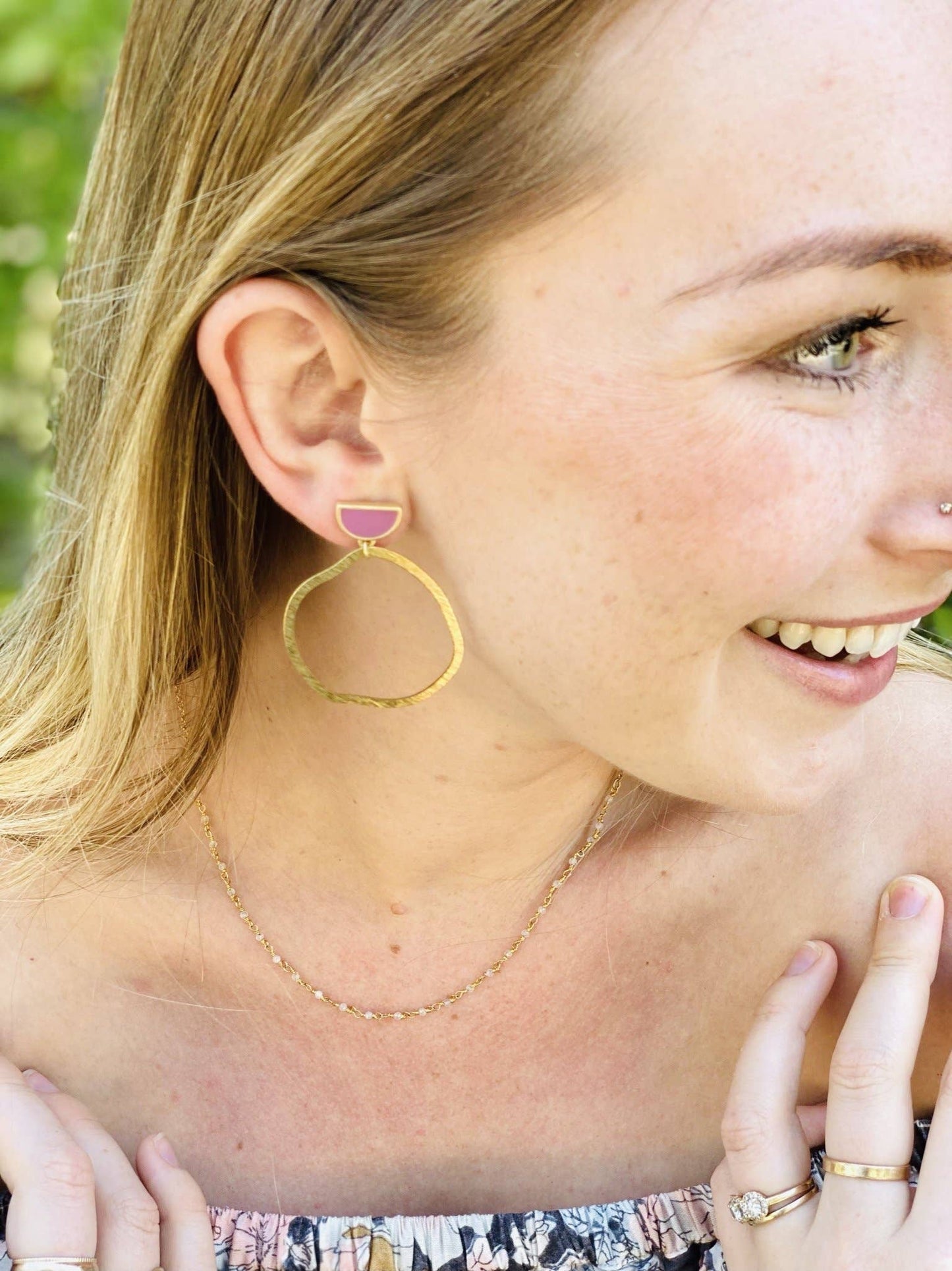 Bohemian Moonstone Rosary Necklace