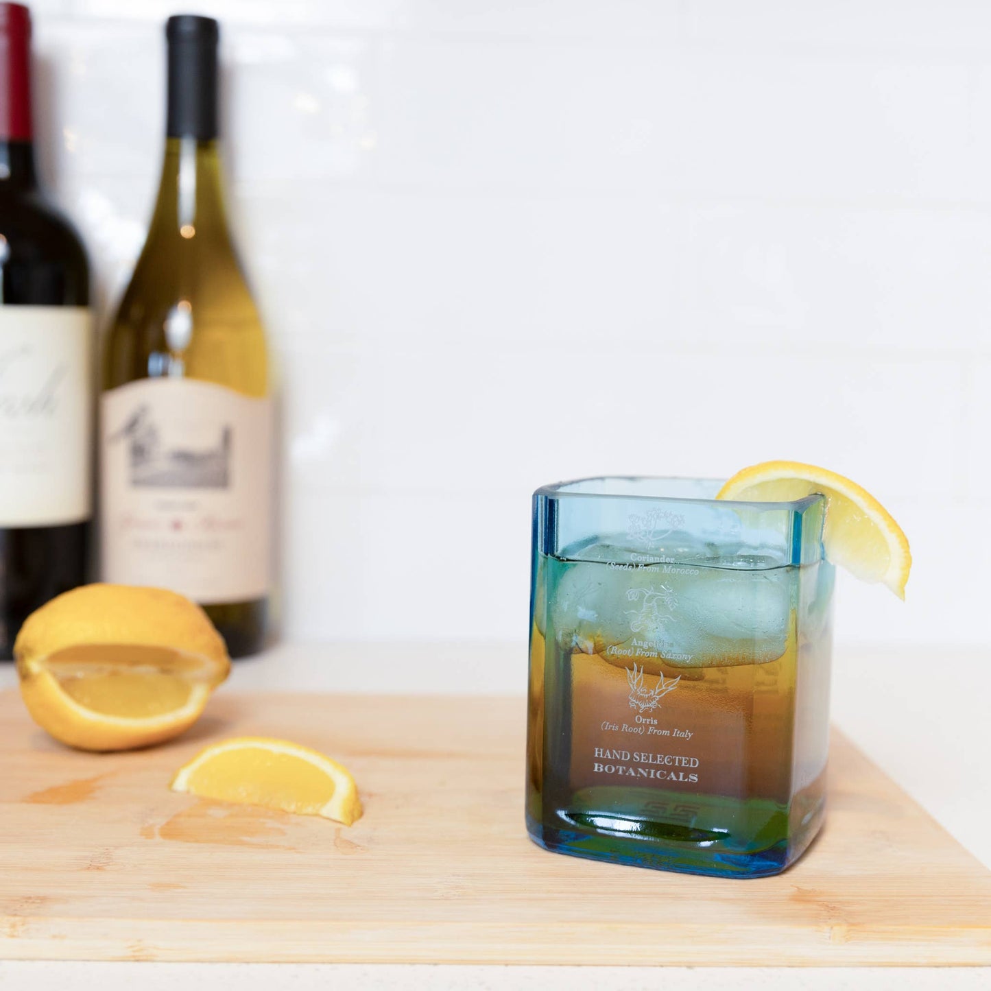 Reclaimed Gin Bottle Glassware