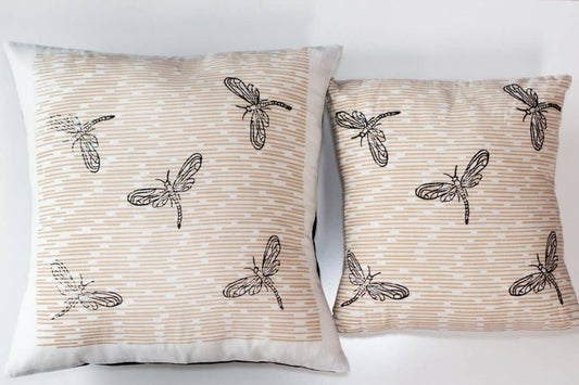 Dragonfly Handwoven Pillow w/Insert