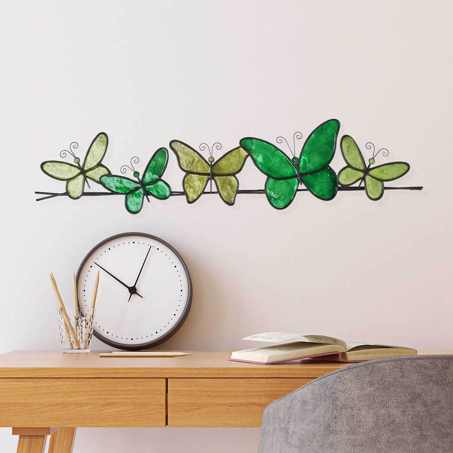 Butterflies On A Wire Wall Decor