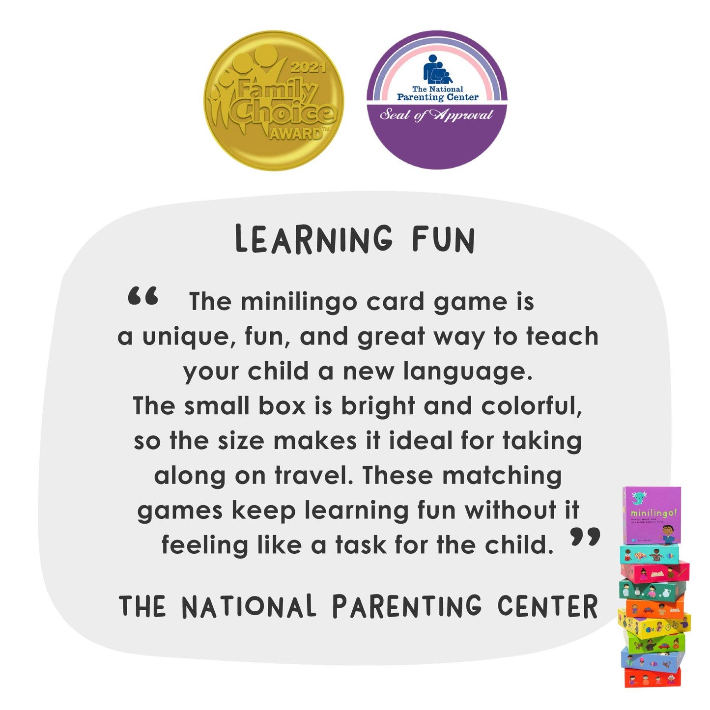 Minilingo Spanish/English Bilingual Flashcards for Kids