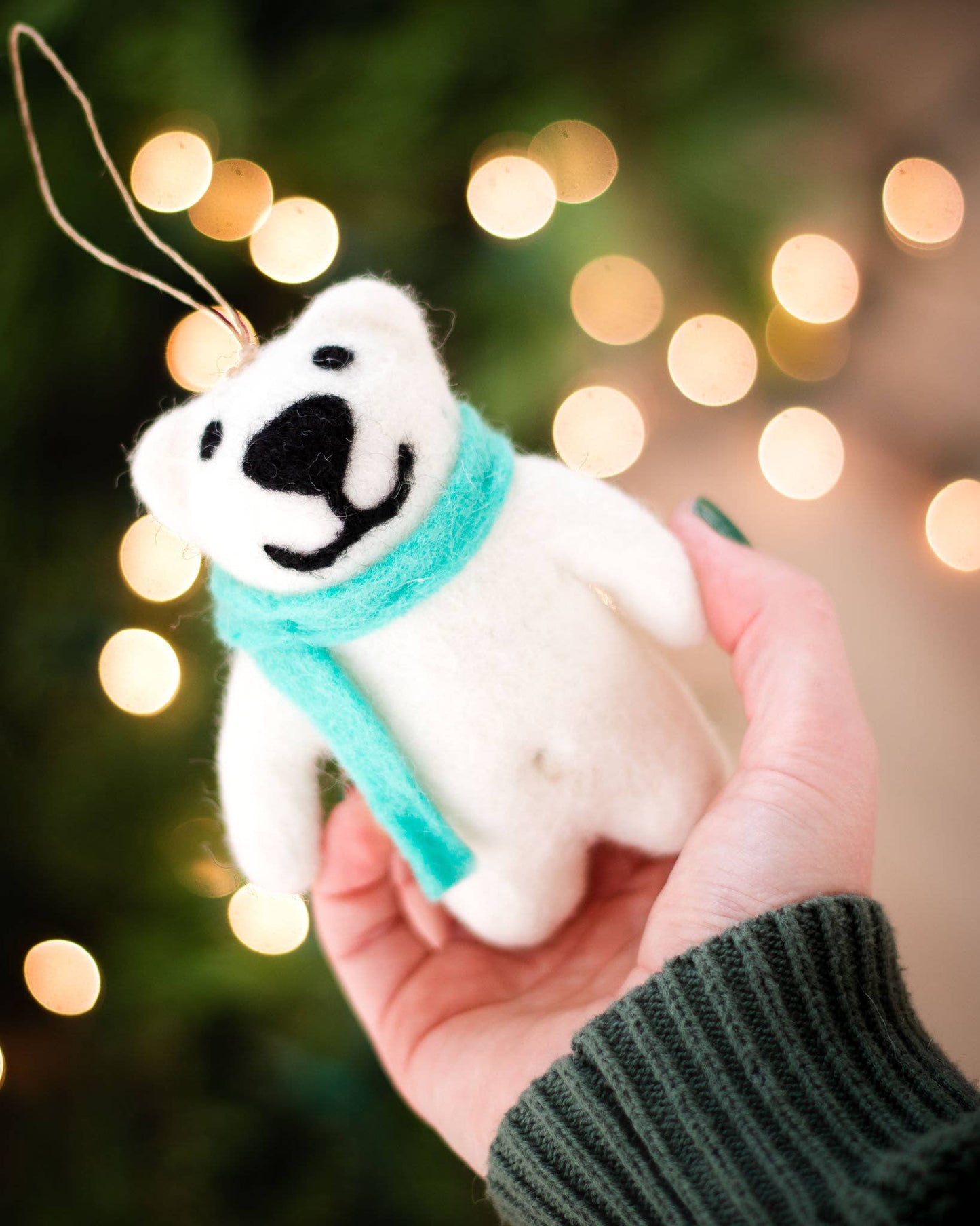 Happy Polar Bears Eco Ornaments