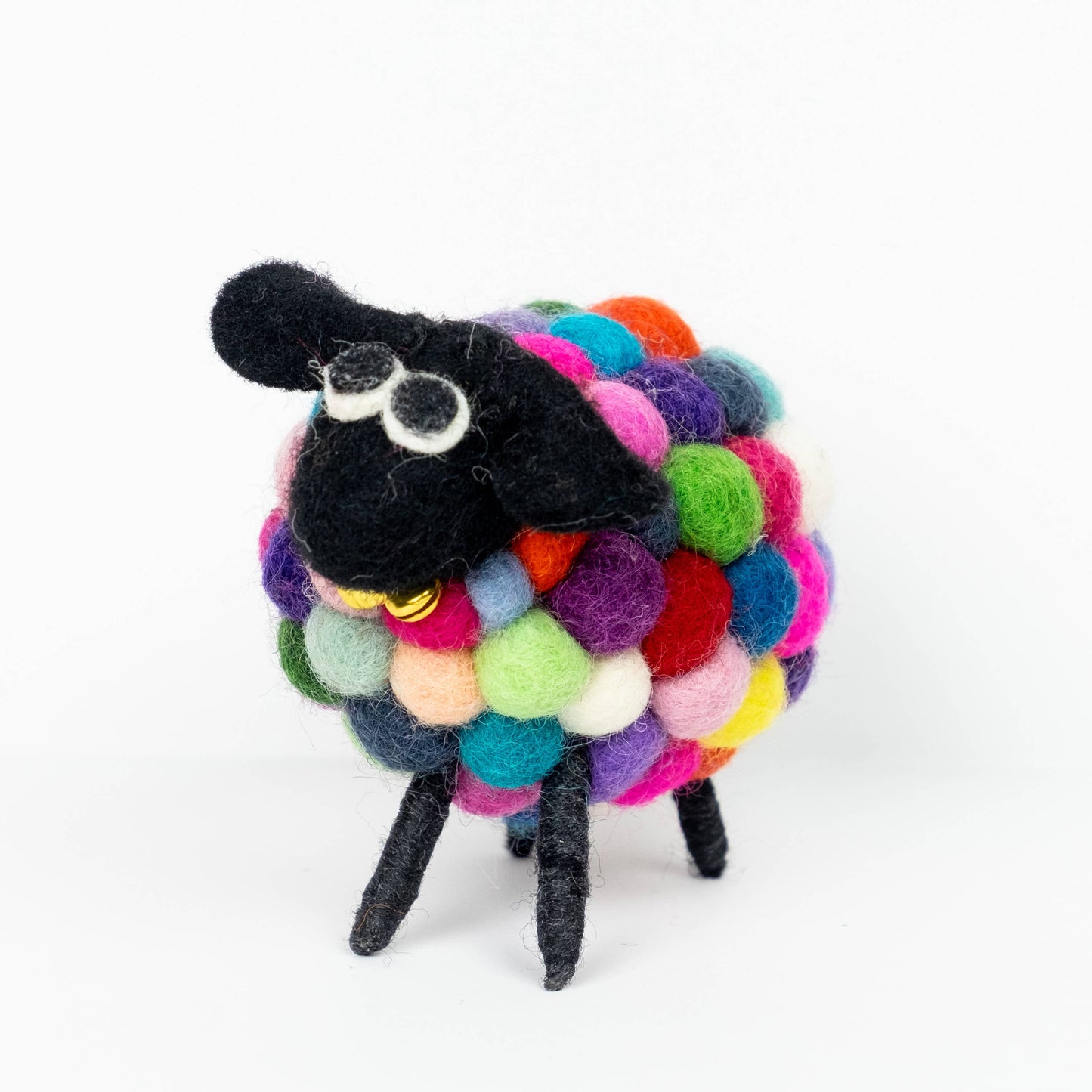 Rainbow Felt Ball Sheep