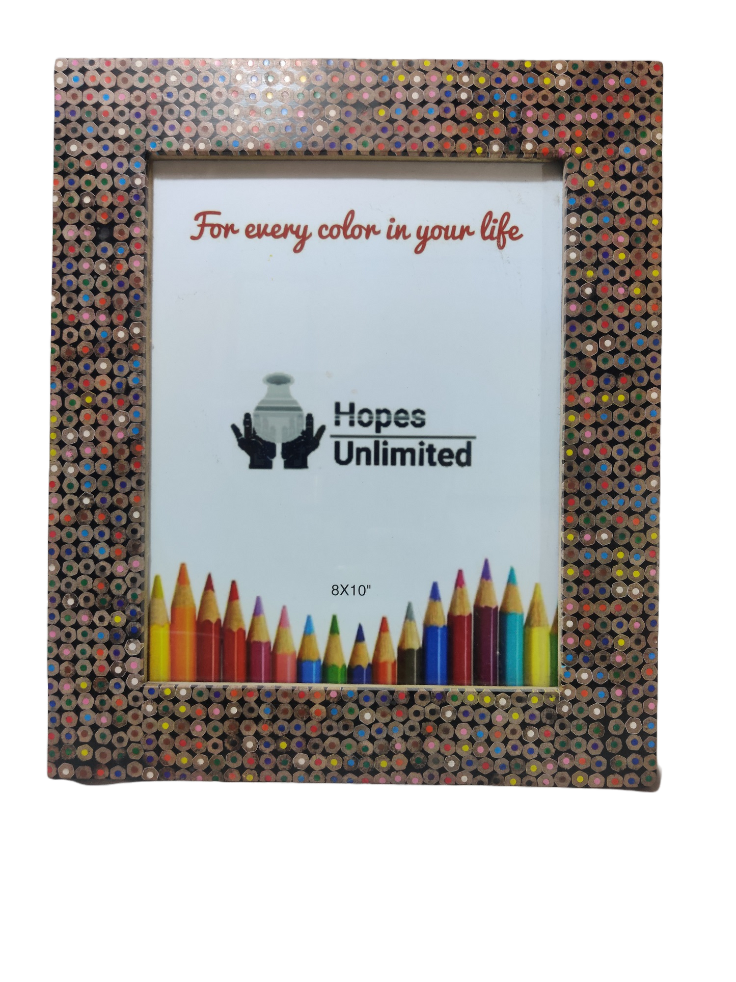 Recycled Pencils Picture Frame: 4 x 6
