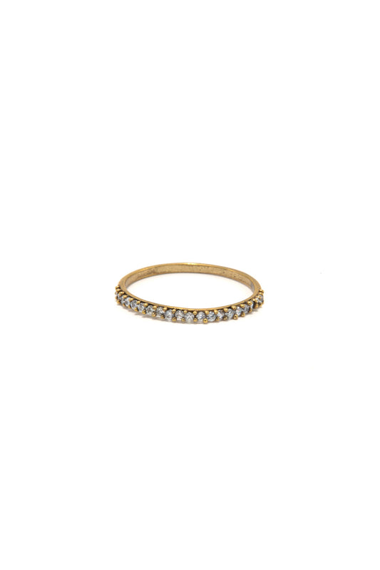Delicate Glitz Brass Ring