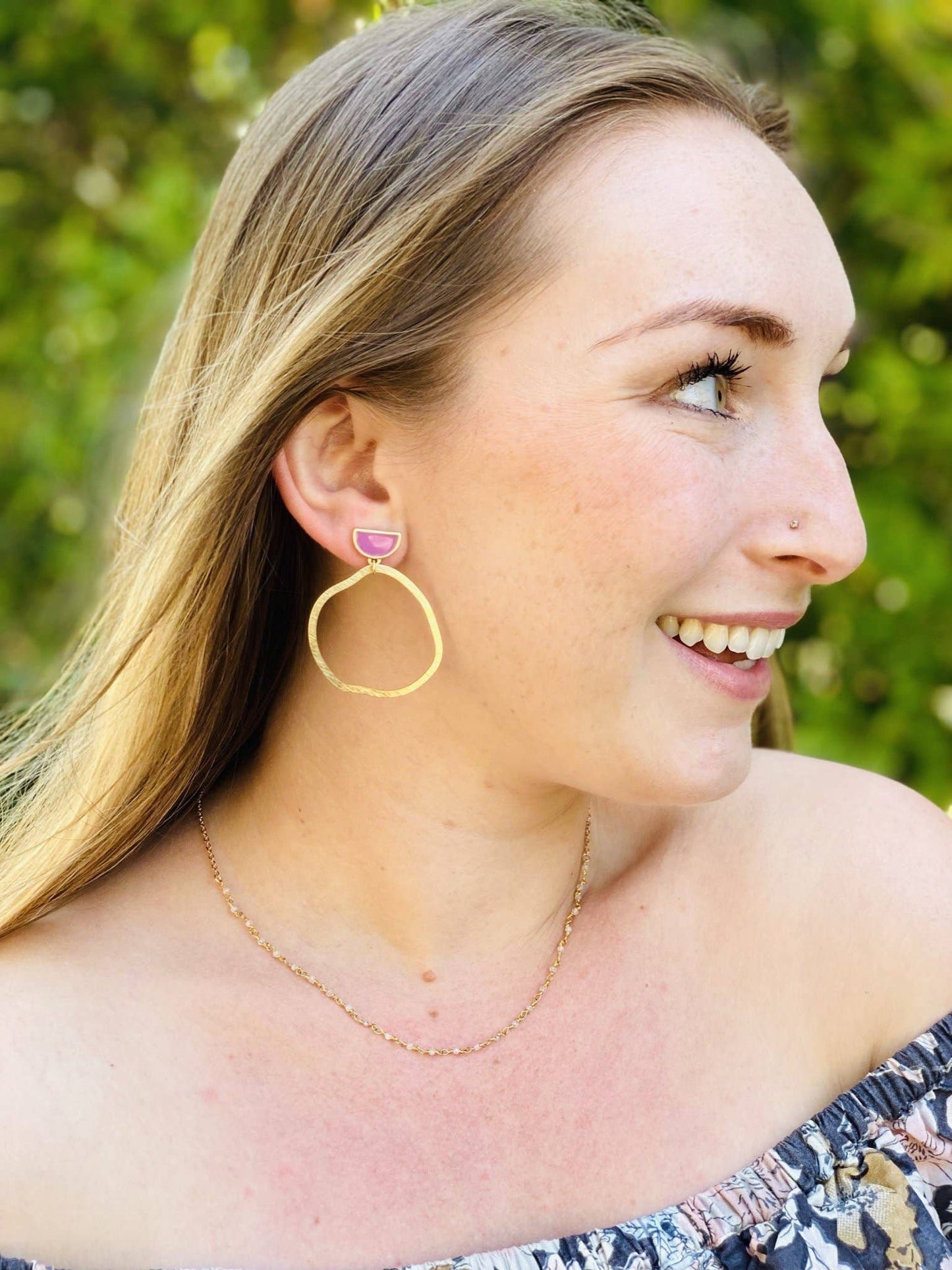 Bohemian Moonstone Rosary Necklace