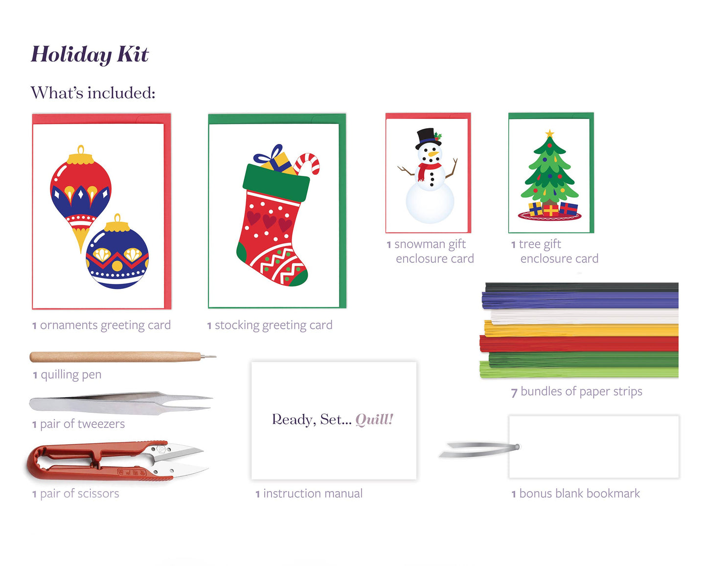 Create-a-Quill DIY Kit:  Holiday