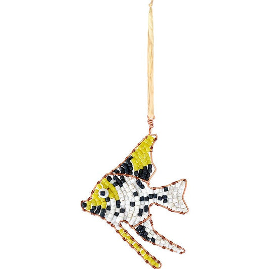 Beaded Angel Fish Ornament