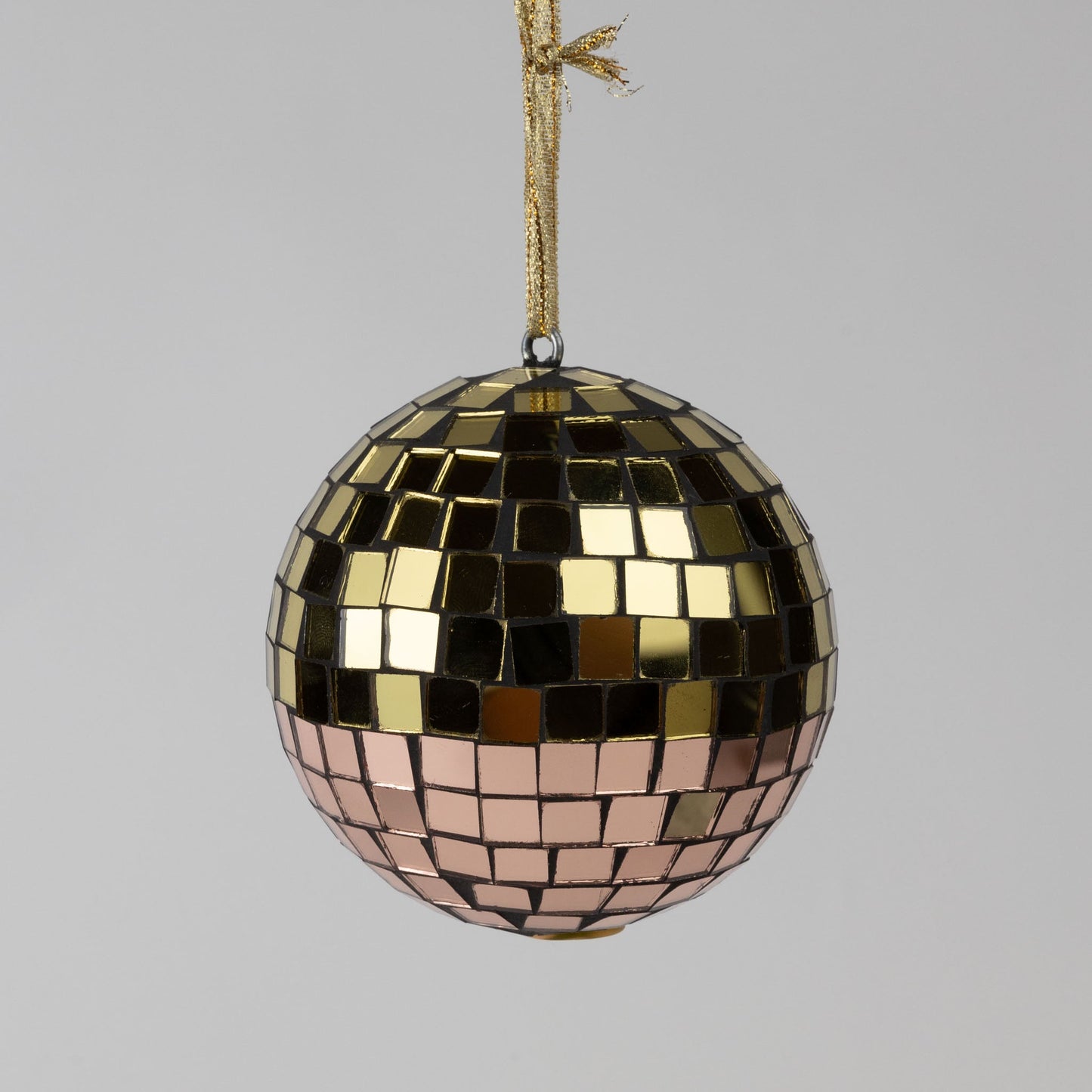 Rose Gold Disco Ball Ornament
