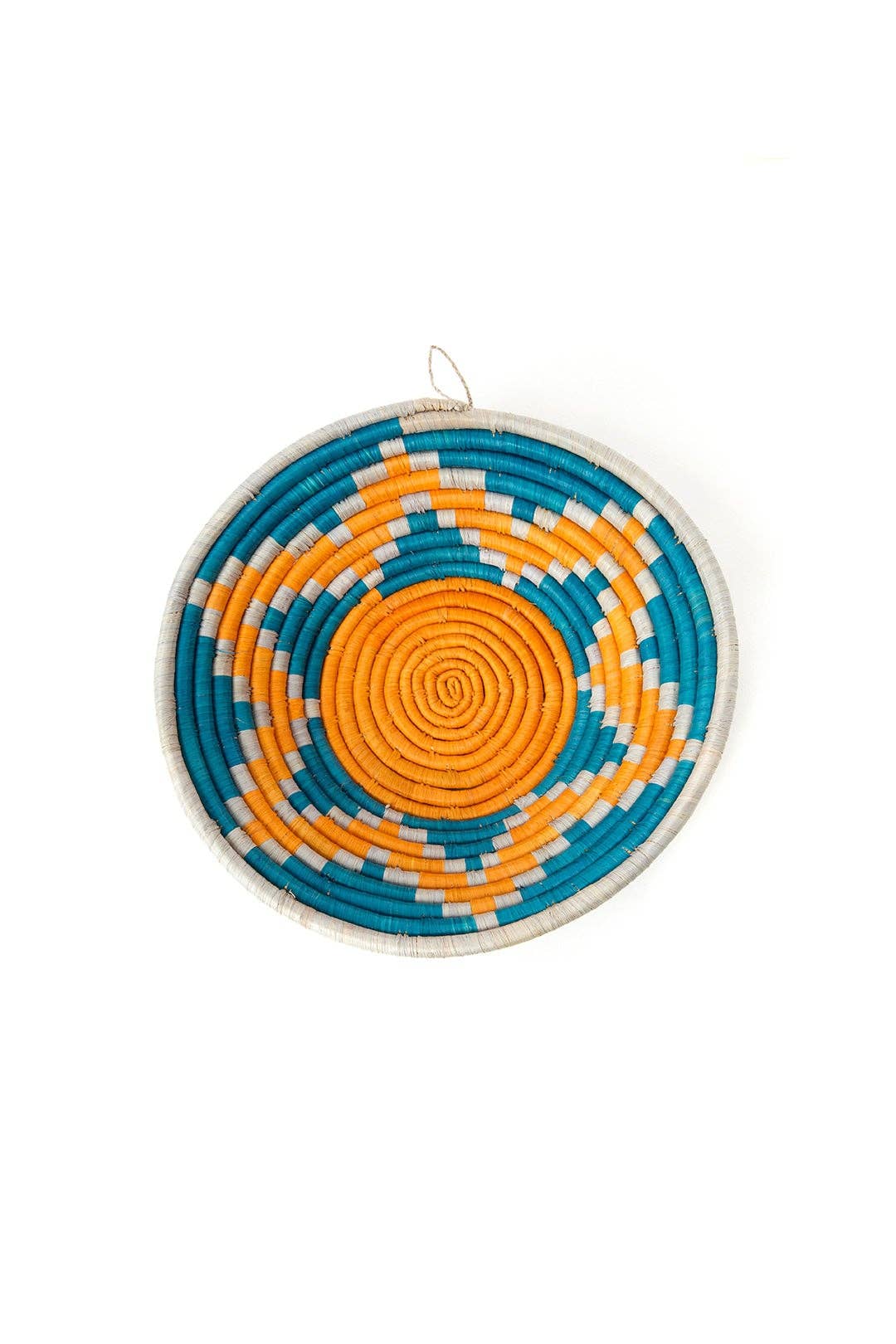 Ugandan Moon Mountains Raffia Coil Basket