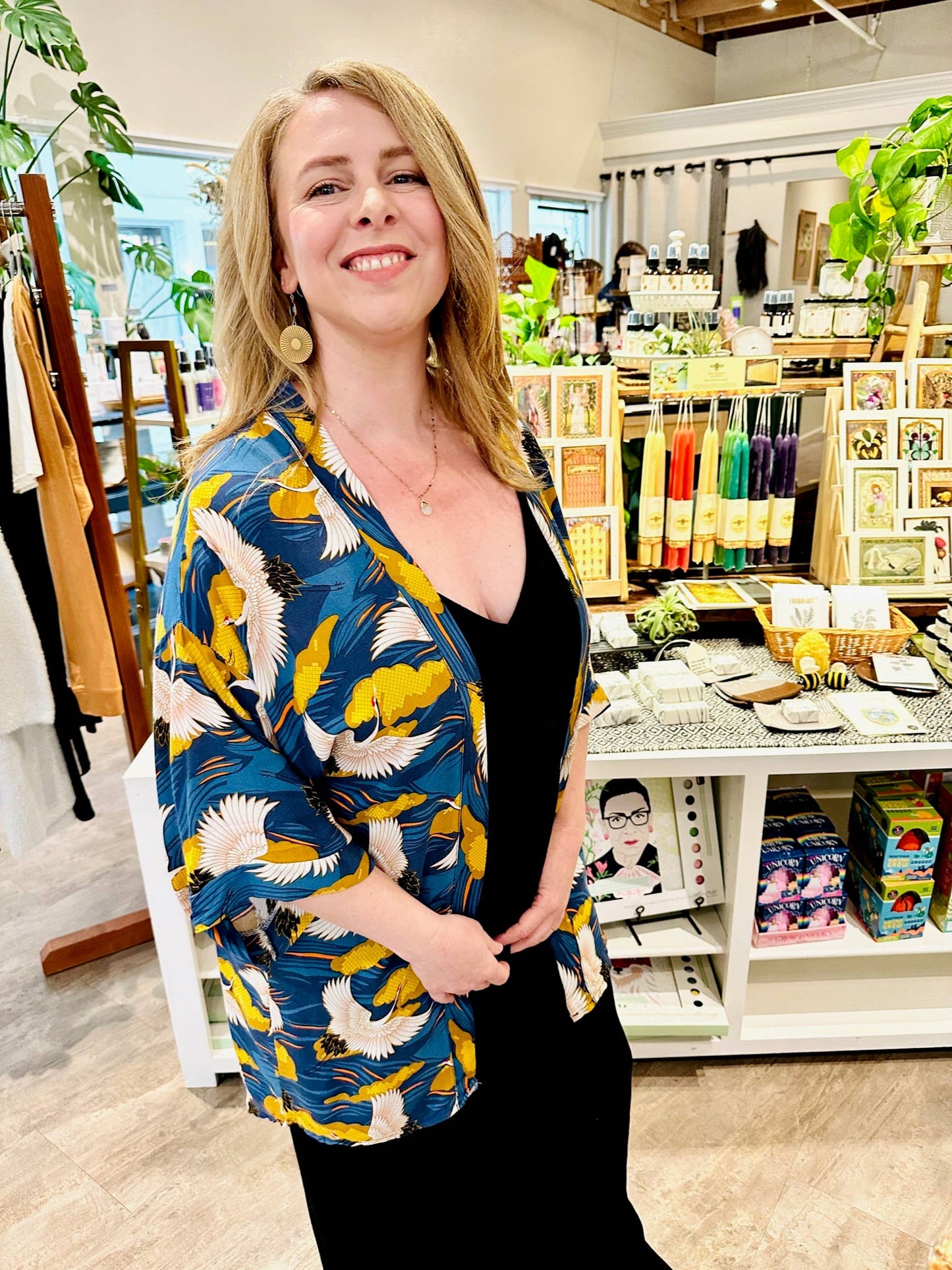 Brass Sun Medallion Earrings