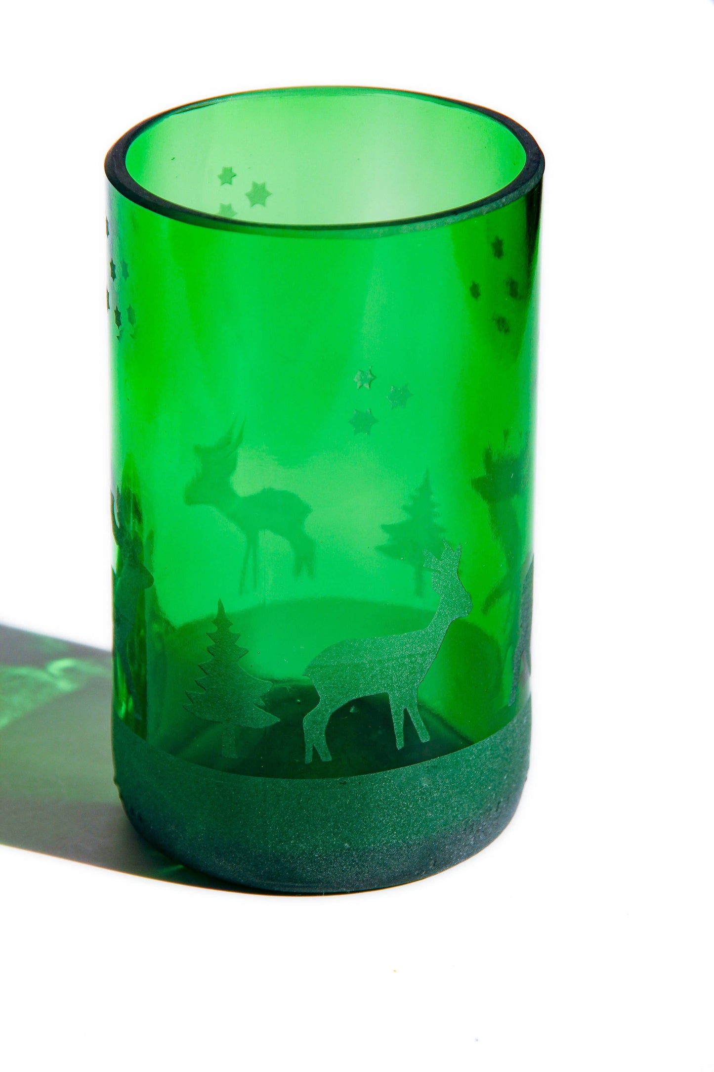 Upcycled Holiday Drinking Glasses