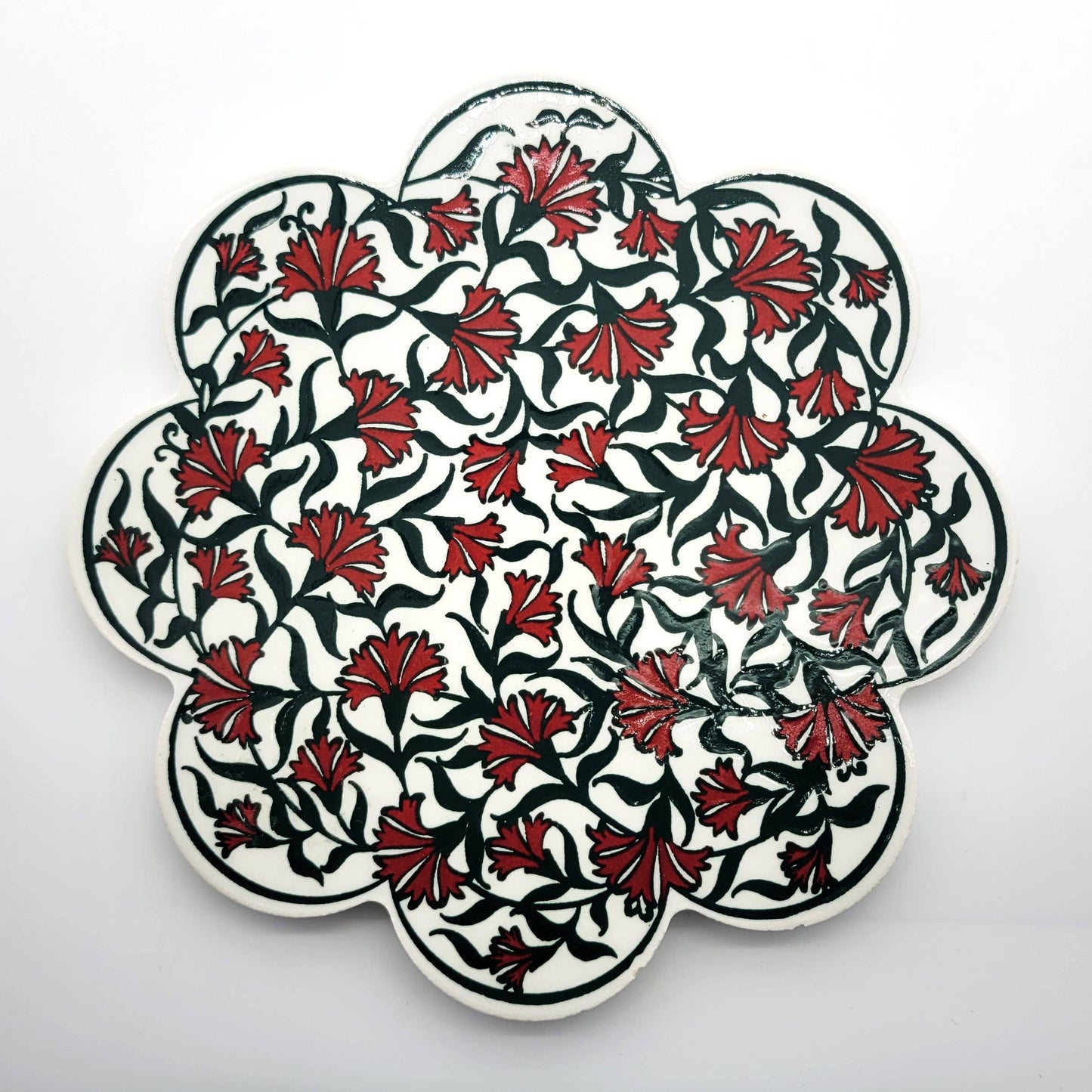 Ceramic Screen Printed Hot Pad Trivet in Assorted Patterns