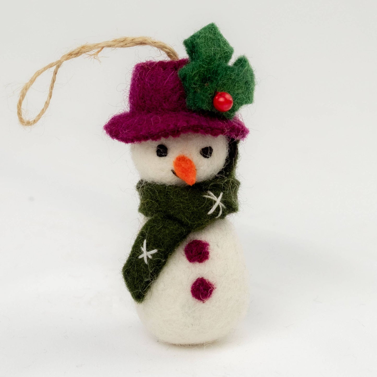 Felt Winter Snowman Ornaments