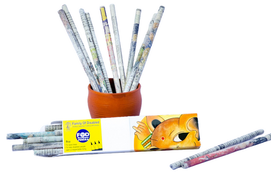 Recycled Newspaper Pencil