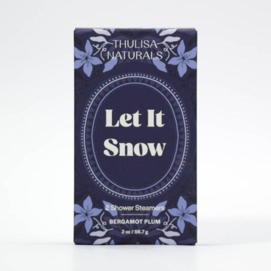 Let It Snow Shower Steamers in  Bergamot Plum