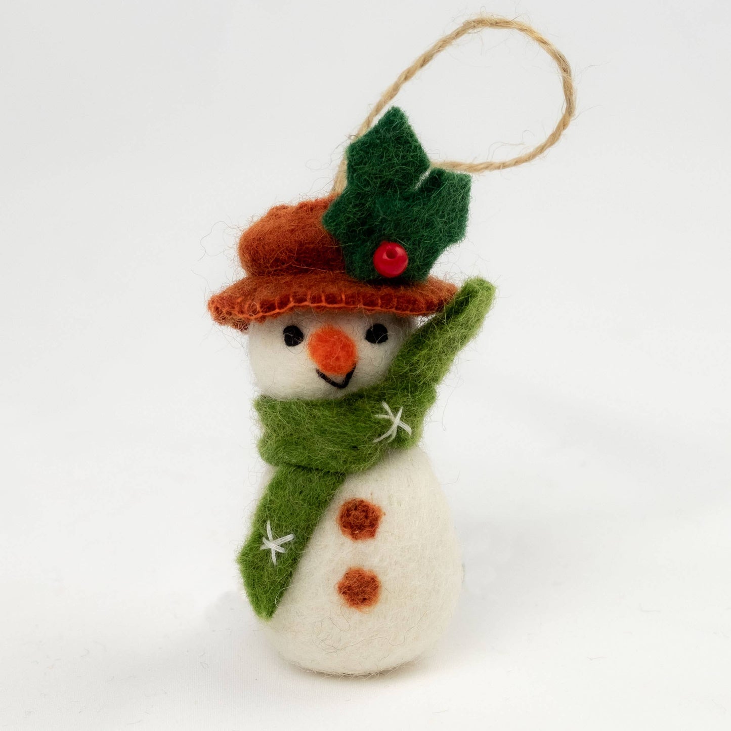 Felt Winter Snowman Ornaments