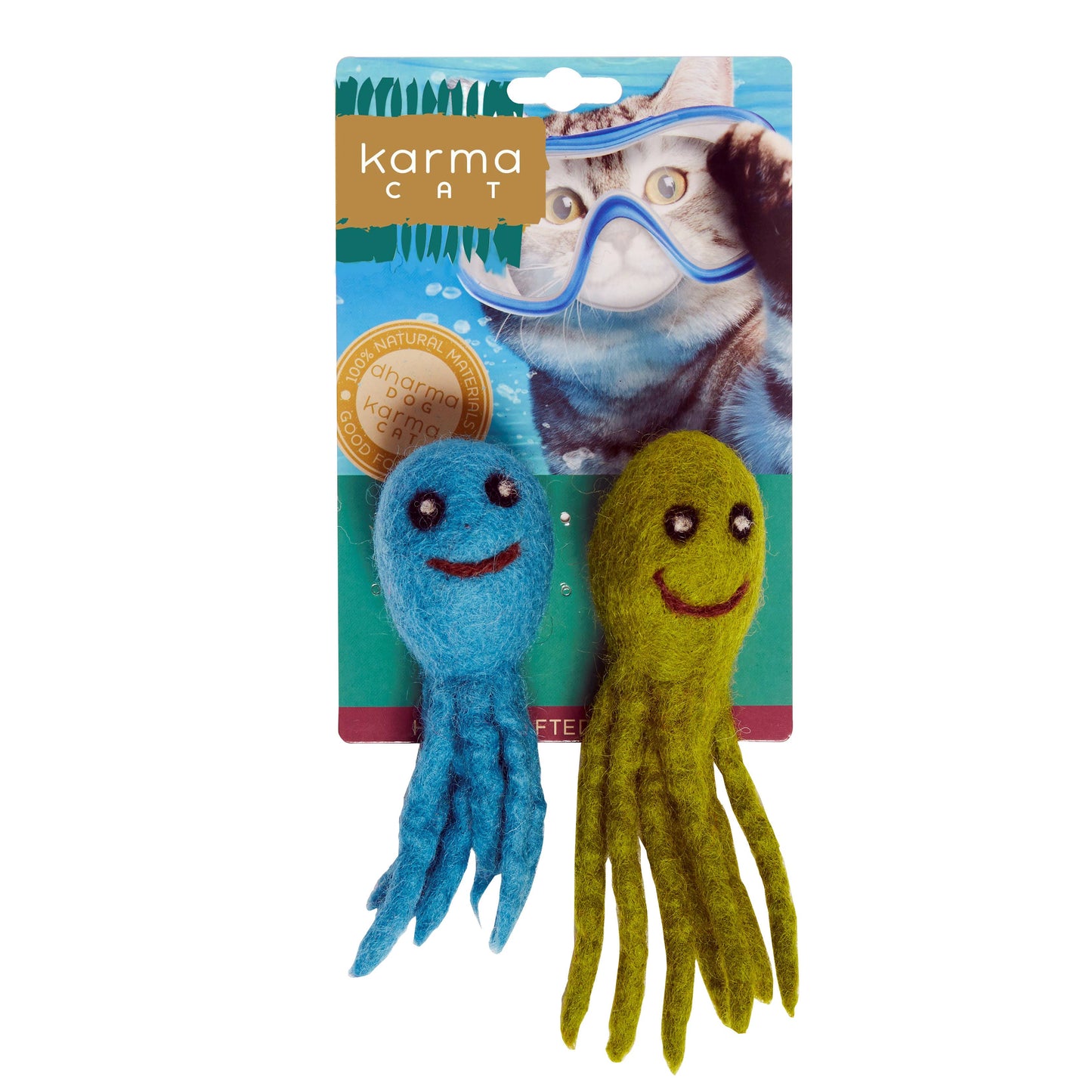 Octopus Wool Cat Toy Set