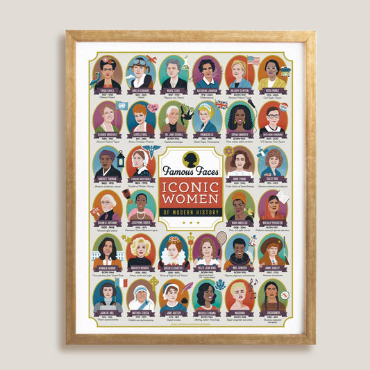 Iconic Women of Modern History Art Print