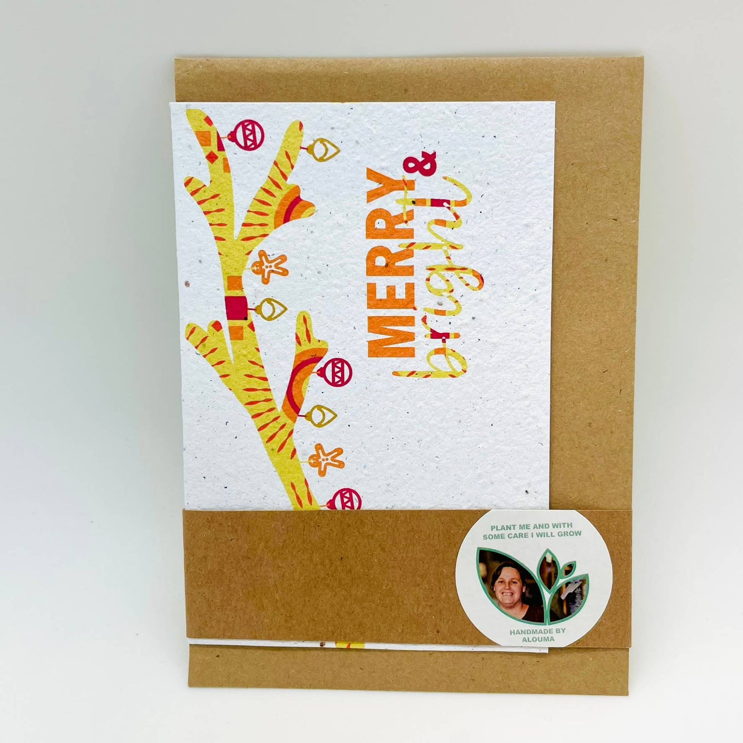 Merry & Bright Growing Paper Christmas Card