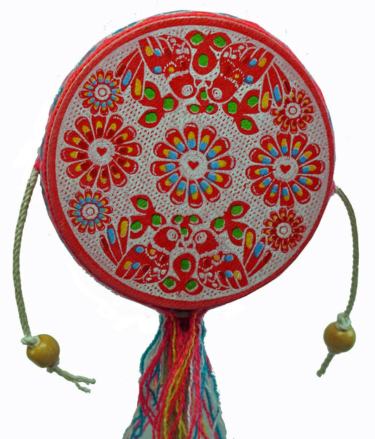 Red Love Spin Drum Instrument