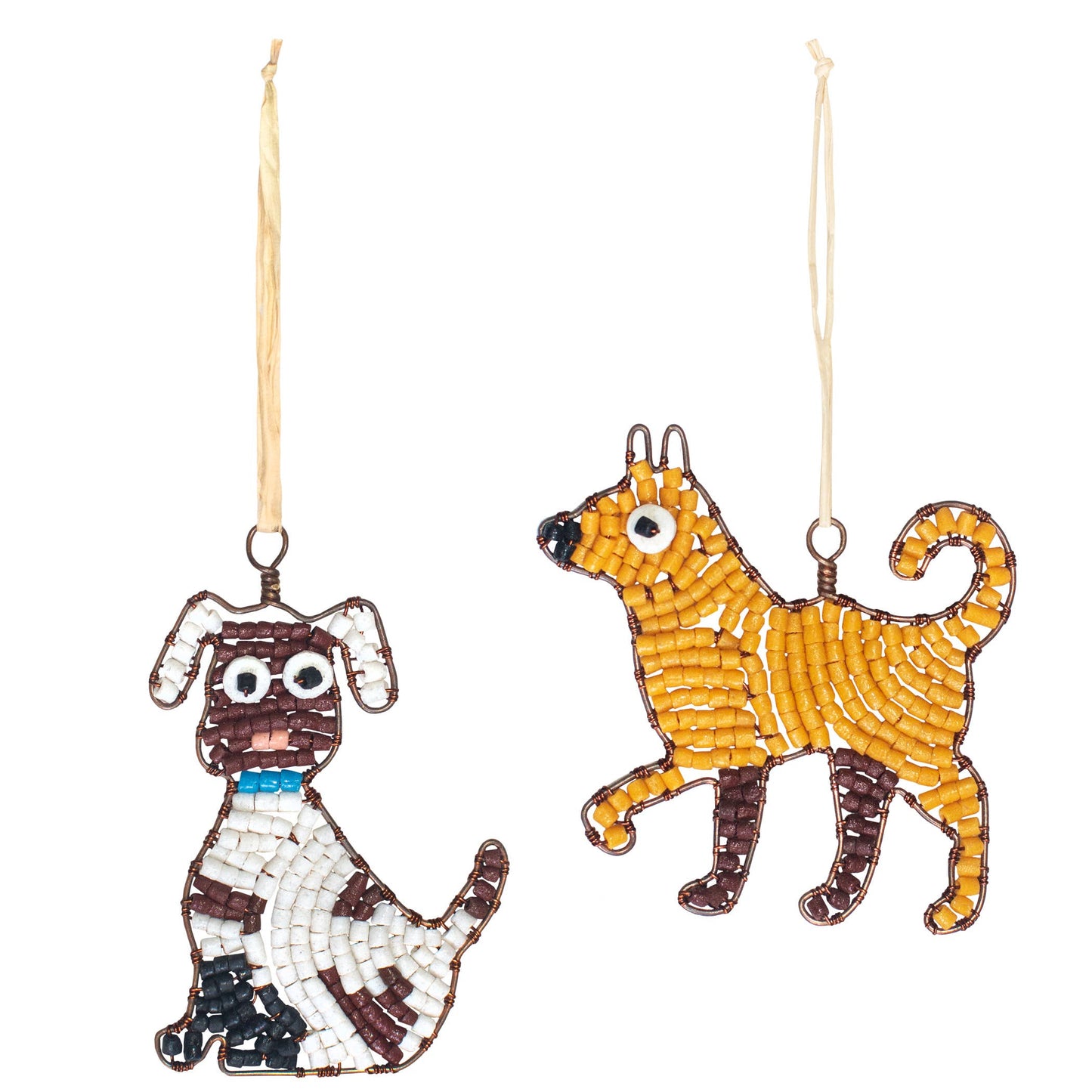 Beaded Dog Ornament