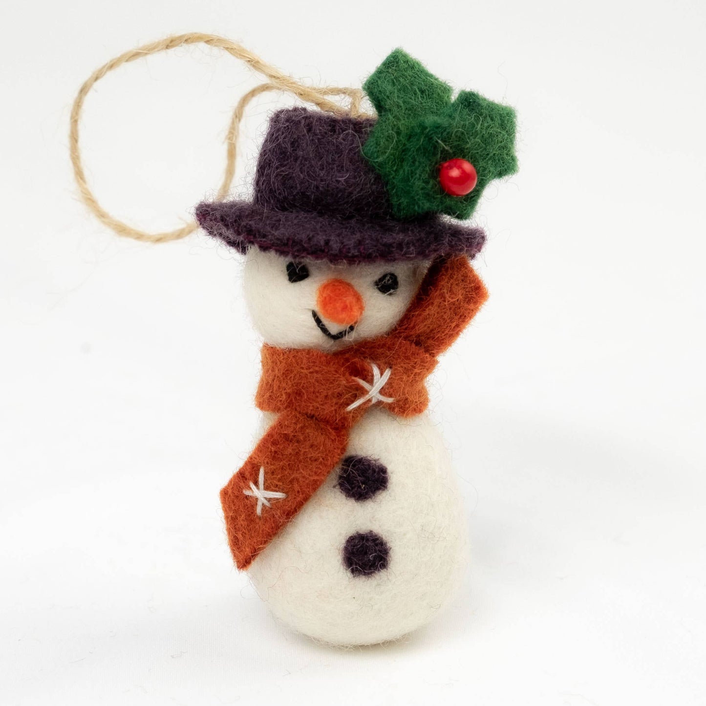 Felt Winter Snowman Ornaments